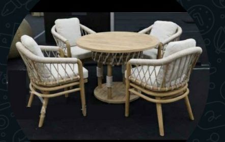 Rattan Dining Set 5pc