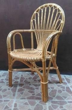Rattan Fan Back Chair